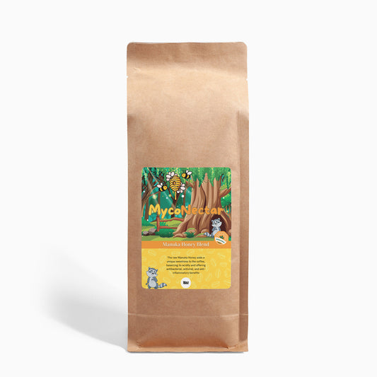 Discover the Harmony of MycoNectar Manuka Honey Coffee Blend 16 oz.