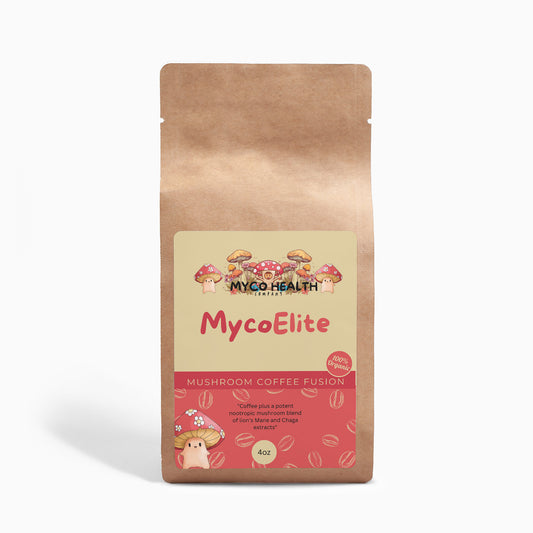 Experience Focus and Relief with MycoElite Mushroom Coffee 4 oz.